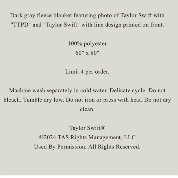 TTPD Blanket - Picture 5 of 7